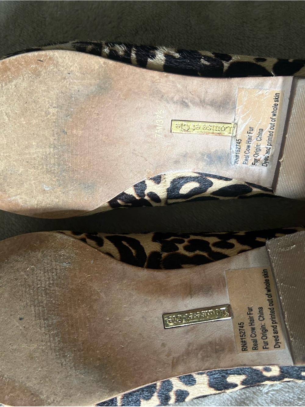 Louise et Cie Leopard-Print Loafers in Tan and Black with Bow Detail - Picture 8 of 8